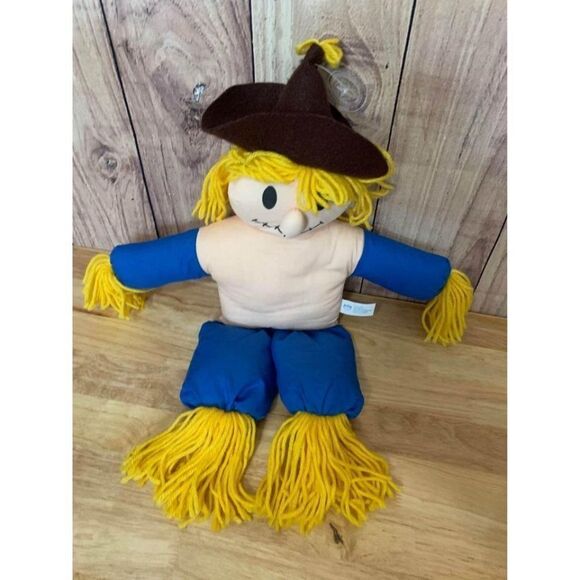 Vintage 1988 Jolly USA Toys Cloth Scarecrow 18” - Picture 2 of 6